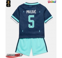 Niemcy Aleksandar Pavlovic #5 Koszulka Wyjazdowa dzieci MŚ 2026 Krótki Rękaw (+ krótkie spodenki)